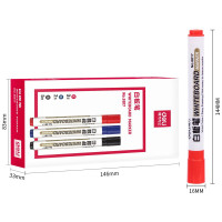 得力红色白板笔