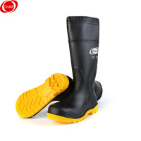 谋福 CNMF 8765 谋福防砸防穿刺劳保防护靴 高筒安全靴 耐酸碱耐油水耐腐蚀雨靴雨鞋 安全高筒靴 LT-102