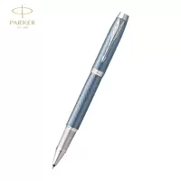 派克(PARKER)签字笔 IM冰河蓝白夹宝珠笔