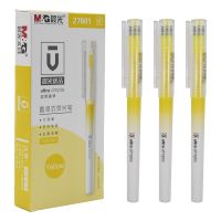 晨光 AHM27601 优品系列 直液式单头糖果色荧光笔 5mm 黄色 10支/组(一组装)