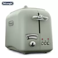 德龙(Delonghi)面包机 花园系列 多士炉 家用面包机 烤面包机 烤吐司机 不锈钢内胆 CT02.GR 薄荷绿