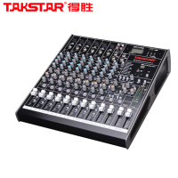 得胜(TAKSTAR) XR-612FX 十二路调音台 100个预设 6个XLR和 TRS平衡 输入接口