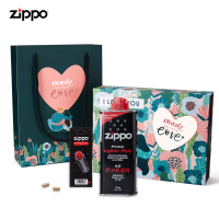 Zippo打火机官方自营zippo火机油 配件2020年情人节小油礼盒套ZCBEC-157