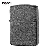 ZIPPO芝宝打火机美国原装ZIPPO之宝打火机红复刻黑裂漆之宝打火机28582-043433