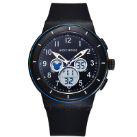 迪士尼(DISNEY)儿童手表男孩男童青少年学生手表男韩版简约星期日历闹钟多功能运动游泳防水电子表