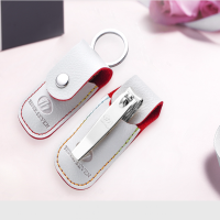 777(THREE SEVEN) 优质碳钢指甲刀+高级PU皮套 TSG-1901A 白色