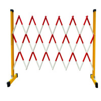 电力安全玻璃钢 绝缘管式伸缩围栏施工隔离栏可移动幼儿园护栏围栏