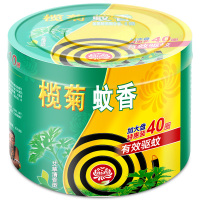 榄菊 艾草清香型黑蚊香大盘塑料筒装 40盘/盒 净含量620克