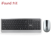 方正(iFound)W6203无线键盘 键盘鼠标套装办公 笔记本电脑外接超薄键盘巧克力数字键盘