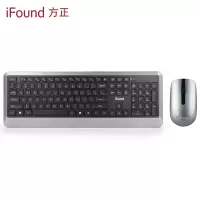 方正(iFound)W6203无线键盘 键盘鼠标套装办公 笔记本电脑外接超薄键盘巧克力数字键盘