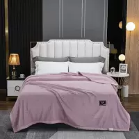 恒源祥 牛奶绒毯紫色 200*230CM