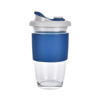 比得兔(Peter Rabbit)咖啡杯 手持玻璃杯男女学生便携式随手茶水杯子460ML PR-T1358 蓝色