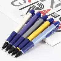 天丰 圆珠笔587 按动0.7mm蓝色伸缩式原子笔小学生办公用品 蓝色 24支/盒
