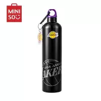 名创优品 (miniso) NBA洛杉矶湖人队运动茶具钢杯(750mL)