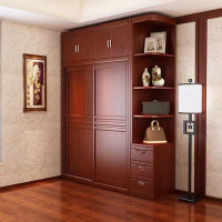 质凡 定制衣柜实木柜子推拉门储物柜