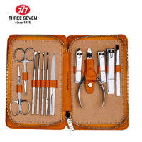 777(THREE SEVEN) 12件套指甲刀套装 NTS-3006 棕色