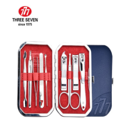 777(THREE SEVEN) 9件套指甲刀套装 TSM-723 皮套颜色蓝 红可自选