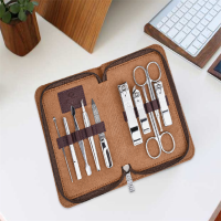 777(THREE SEVEN) 10件套指甲刀套装 TSM-717 皮套颜色棕