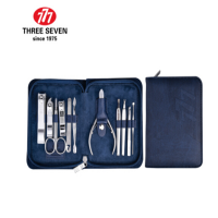 777(THREE SEVEN) 11件套指甲刀套装 TSM-719 皮套颜色蓝