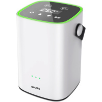 得力 DL880250A/B 无线充气泵 车载充气泵 便携式打气泵打气筒带灯