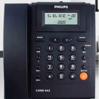 飞 利浦 CORD042 普通家用/办公话机/来电显示/有绳话机/固定电话座机