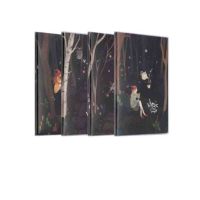 晨光(M&G) HAPY0261 文具A5 72页学生笔记本 精装日记本 记事笔记本子 魔幻森林系列胶套本 4本装