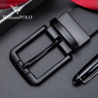 英皇保罗POLO皮带男牛皮针扣商务休闲时尚青年裤带男士腰带礼盒装送父亲生日男友情人节礼物