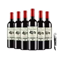 法国进口班谟干红葡萄酒13度干红葡萄酒750ml*6瓶整箱正品送礼红酒年货礼盒