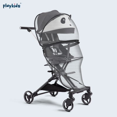 playkids 遛娃神器X3 X6专用蚊帐婴儿推车加密网纱透气全罩式防蚊 大部分童车通用 配件