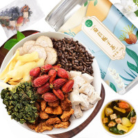 润弘永堂 菊苣栀子茶120g 菊苣根百合桑叶茶青钱柳葛根养生花草茶 配方男士滋补五宝茶独立包装