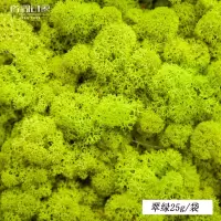 中锐智采 永生苔藓植物墙真苔藓保鲜永生花仿真植物墙微景观材料 翠绿色25g/包