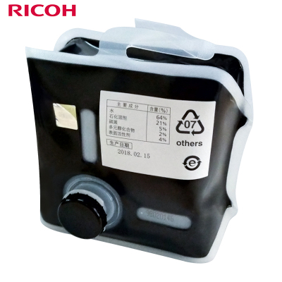 理光(Ricoh)500型(1000cc/袋*6袋)理光原装黑油墨 适用于DD5440C/DD5450C