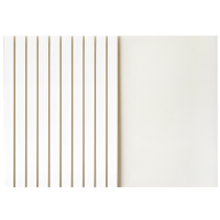 得力热熔封套胶装机塑料封皮白色 8mm(10个/包)(单位:包)