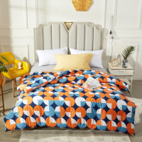 CaldiceKris(中国CK)几何圆满冬被CK-J0518 橘色 2m*2.3m