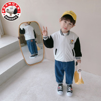 史努比(SNOOPY儿童风衣夹克春秋季装小孩学生宝宝衣服年中小童韩版洋气卡通开衫上衣AE041-HCB224