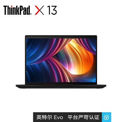 联想ThinkPad X13 (6FCD) 13.3英寸轻薄笔记本电脑(i7-1165G7 16G 512G 2.5K)4G版