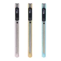 晨光(M&G)文具9mm小号金属炫彩美工刀单把装颜色随机ASS91491 NFH