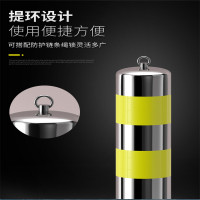环孤 不锈钢活动警示柱 冷轧钢(带反光)黄黑 高度600mm 直径:80mm 底座直径 140mm 单位 个