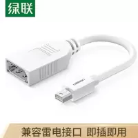 绿联(Ugreen)10445 迷你dp公转dp母转接头mini dp转接线Razer笔记本转接头