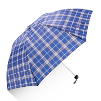 水龙珠 三折晴雨伞苏格兰风格格子男女商务伞