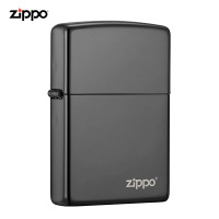 之宝(Zippo)打火机 黑冰商标 镀铬镭射150ZL 经典  煤油防风火机