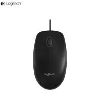 罗技(Logitech) 有线鼠标 M100黑色