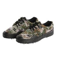 户外训练鞋 林地迷彩胶鞋