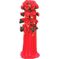 婚庆铁艺路引花拱门装饰 罗马柱花篮开业花柱婚礼布置道具