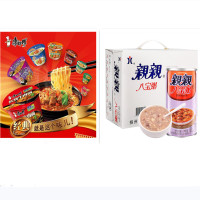 康师傅桶装方便面105g*12桶/箱 口味随机+亲亲八宝粥360g*12罐/箱