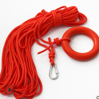 华消 专业游泳水上救生绳 12毫米30米环钩绳组合装 gk