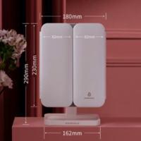 贝壳镜台式双面镜 小号