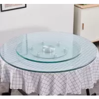 钢化玻璃圆桌面 餐桌面 加厚 10mm 直径2.4米