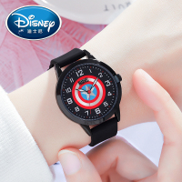 迪士尼(Disney)儿童手表初高中卡通漫威MARVEL美国队长盾牌联名潮流个性男孩炫酷手表防水夜光指针石英表