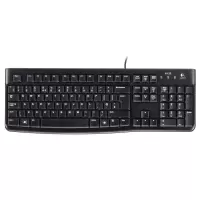 罗技（Logitech）K120 有线薄膜键盘笔记本台式机电脑 商务办公家用游戏 USB接口通用防水舒适耐用 黑色